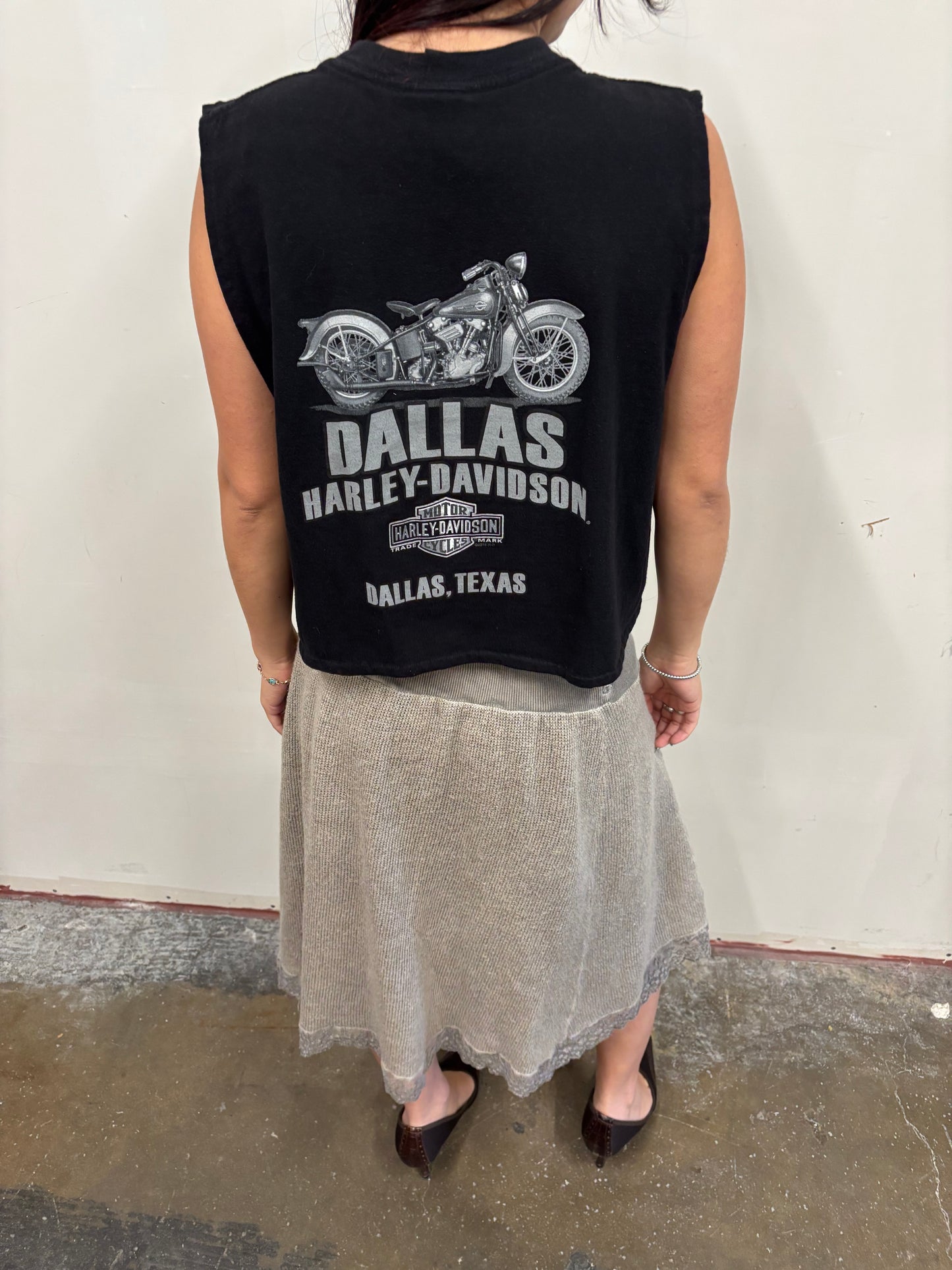 Reworked Harley Davidson Crop