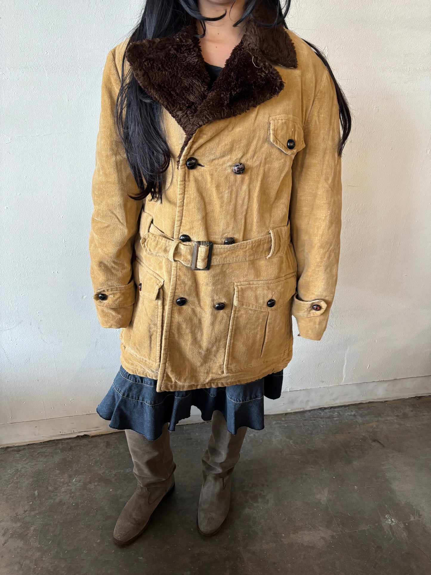 Vintage K Mart Corduroy Button Up Coat