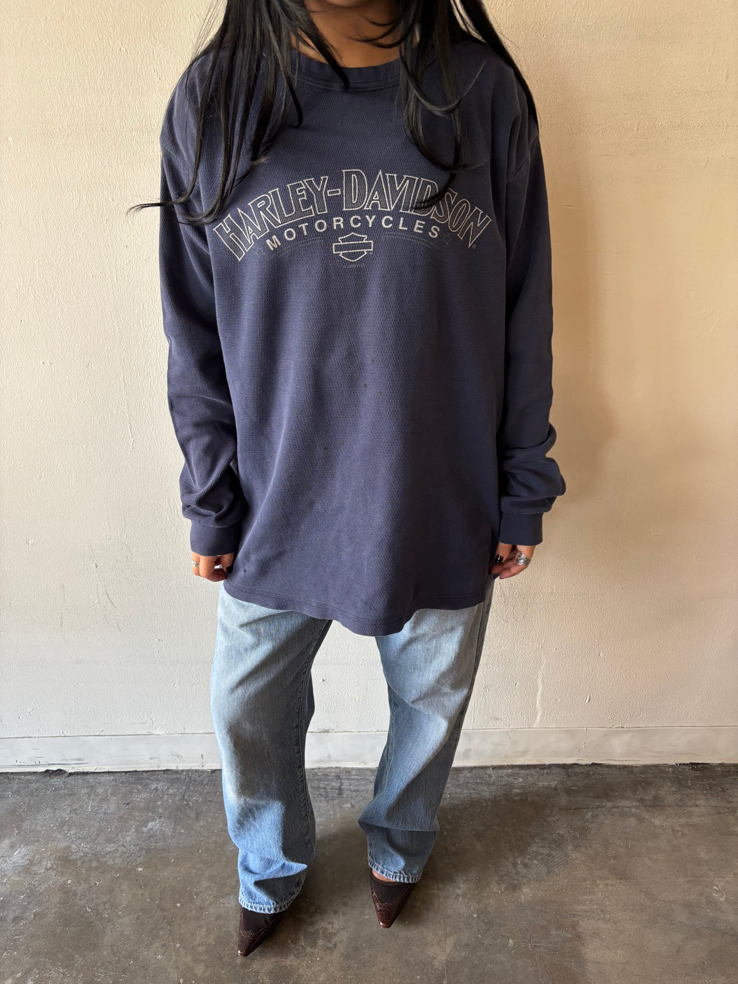 Vintage Harley Davidson Thermal Shirt