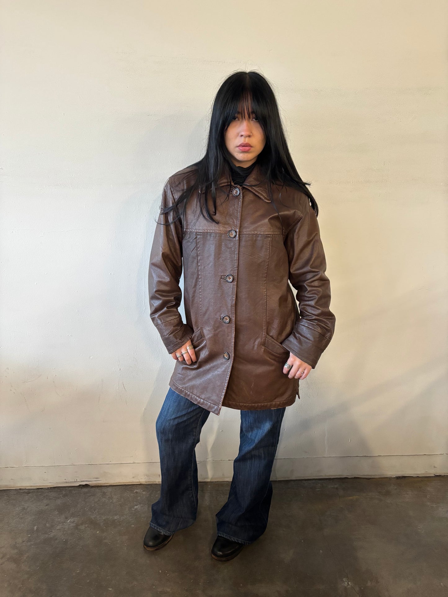 Vintage Cooper Faux Leather Jacket