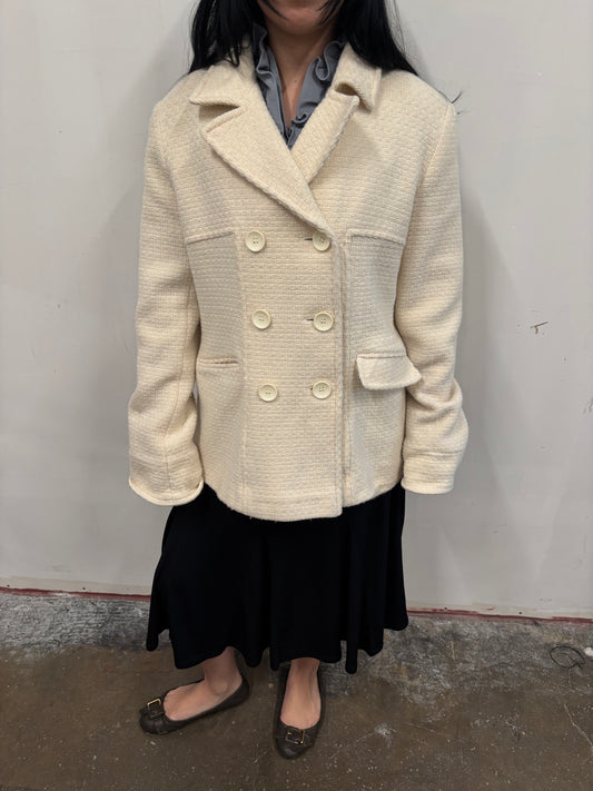 Vintage Moda Creme Blazer
