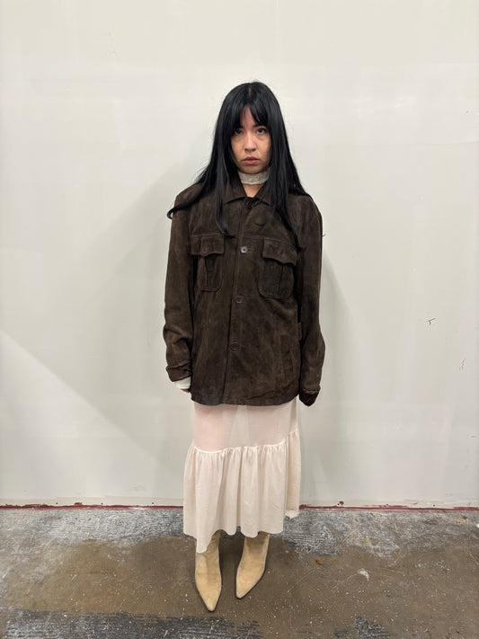 G Brand Suede Jacket
