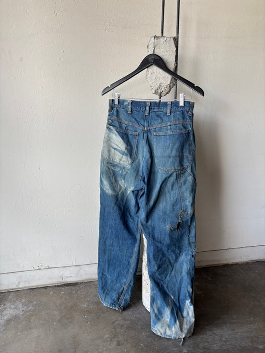 Vintage 1970s Big Mac Faded Distressed Denim Jeans