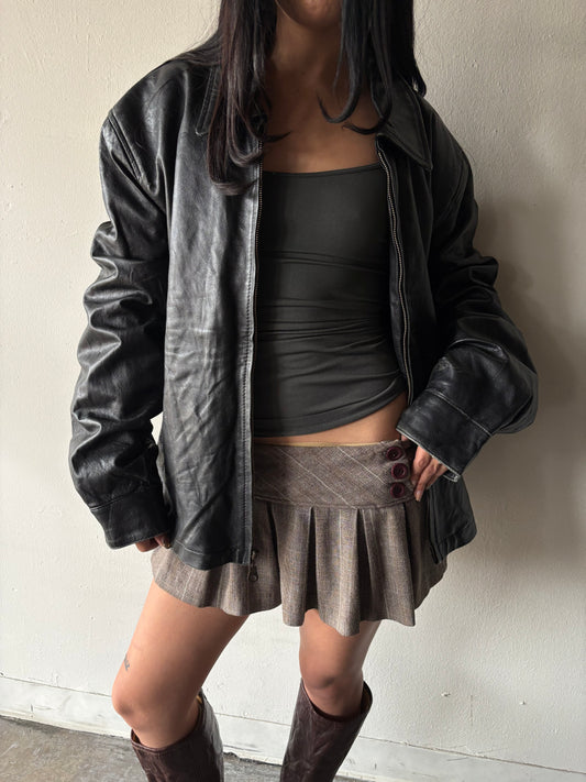 Vintage Black Leather Jacket