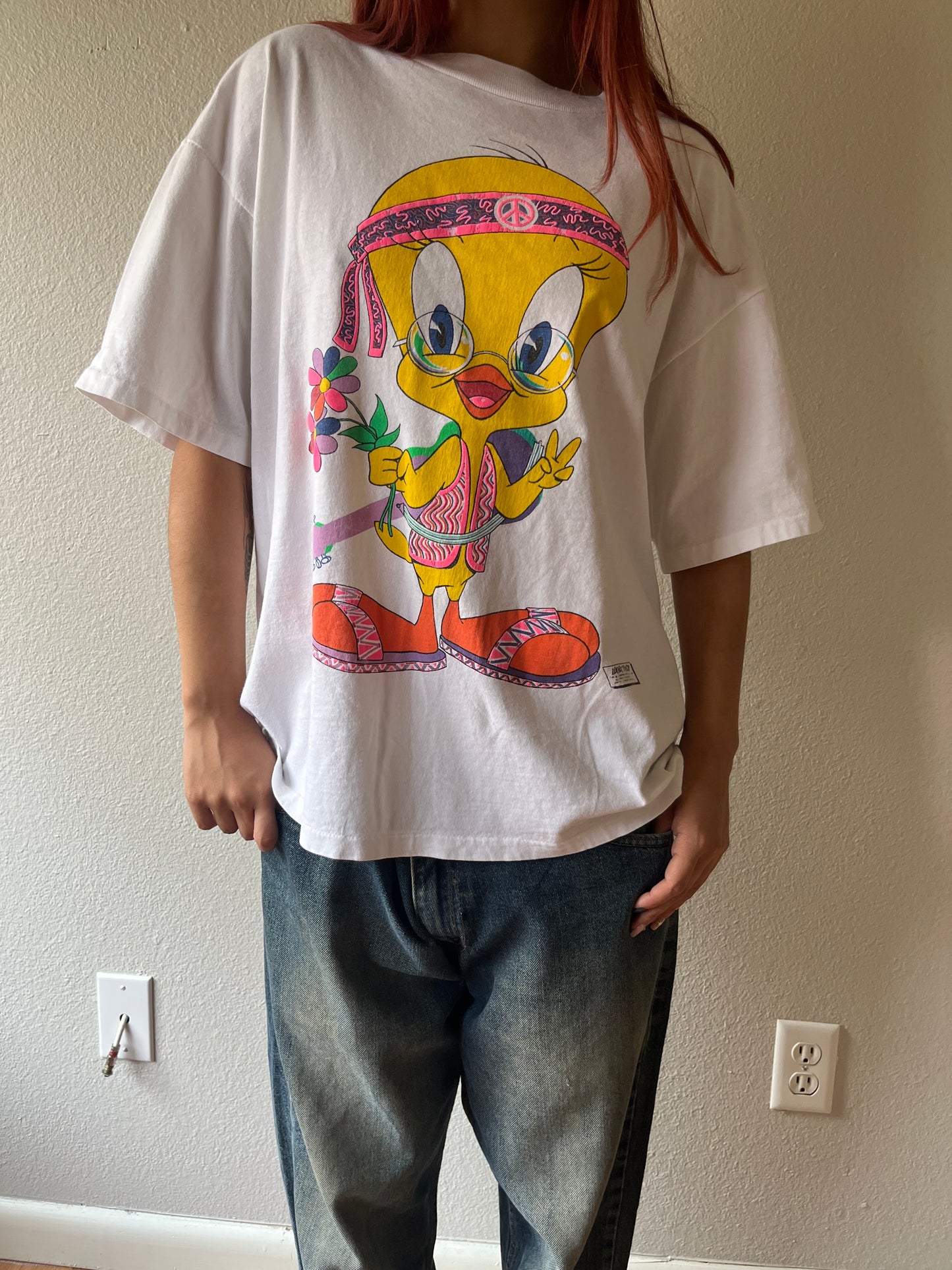 Vintage Hippie Tweety Bird Shirt