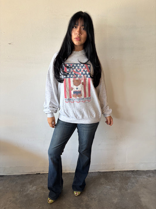 Vintage American Teddy Bear Crewneck