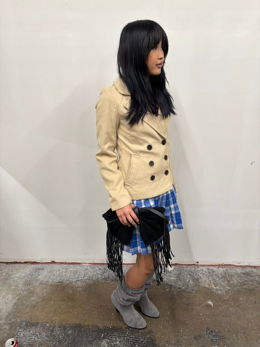 Beige Button Up Coat