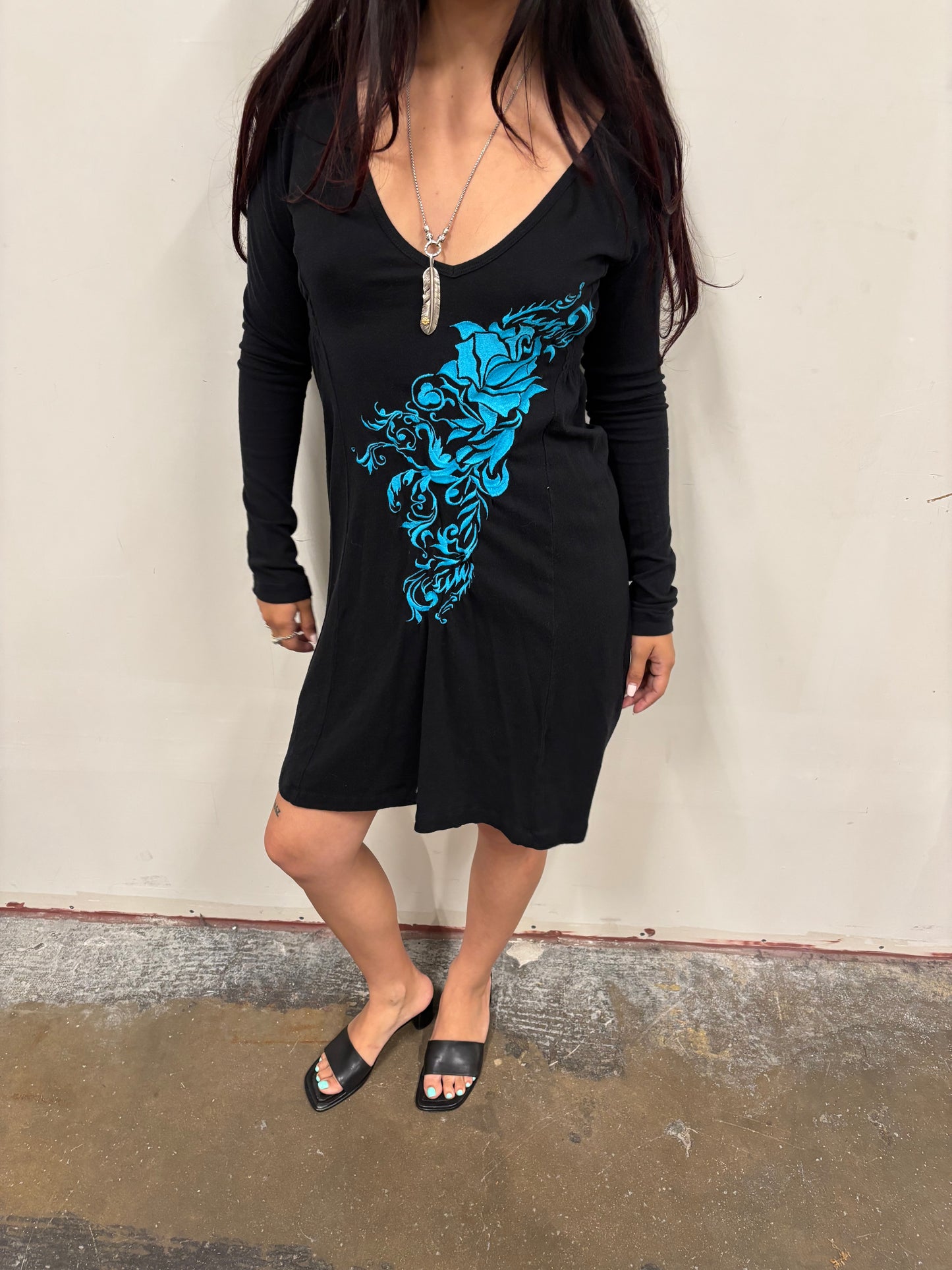 Rose Embroidered Dress