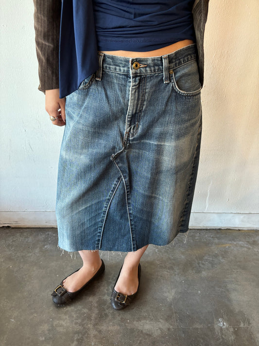 Eddie Bauer Denim Midi Skirt