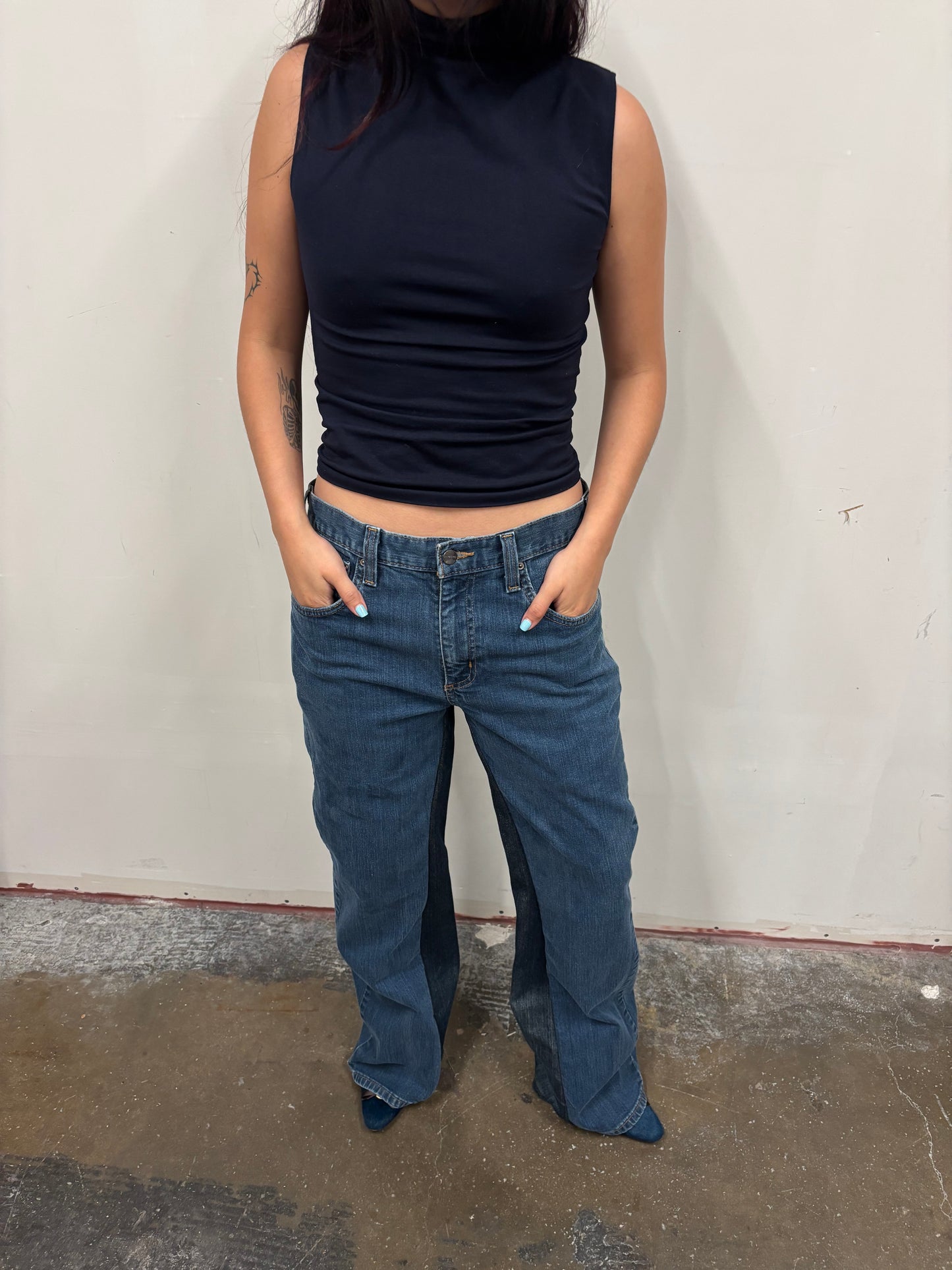 Reworked Carhartt Split Denim Jeans