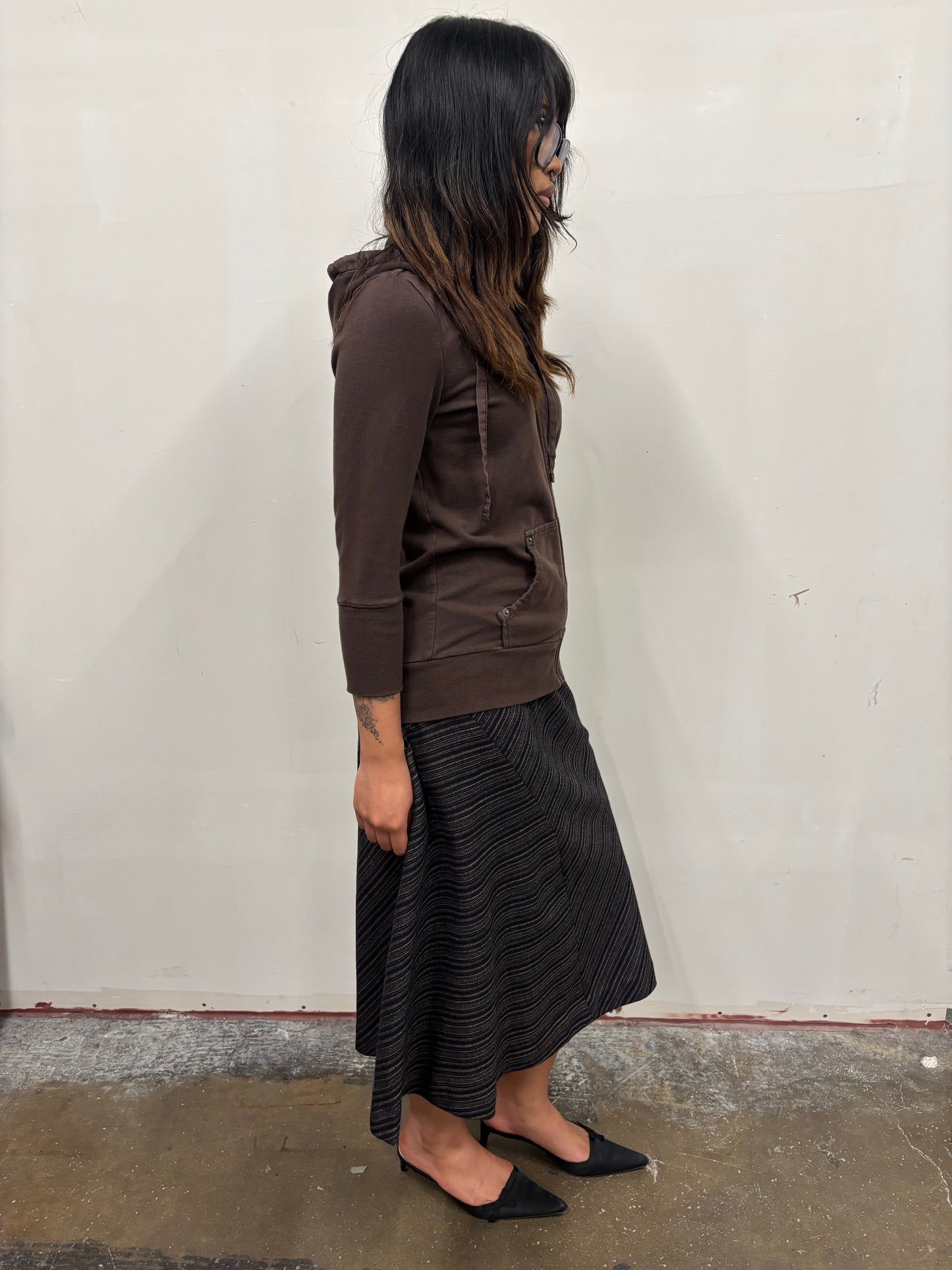 Valerie Stevens Striped Skirt
