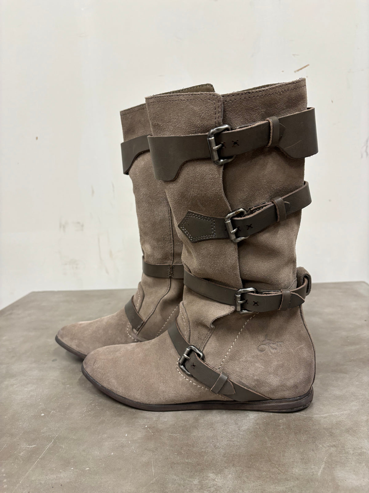 OTBT Suede Buckle Boots