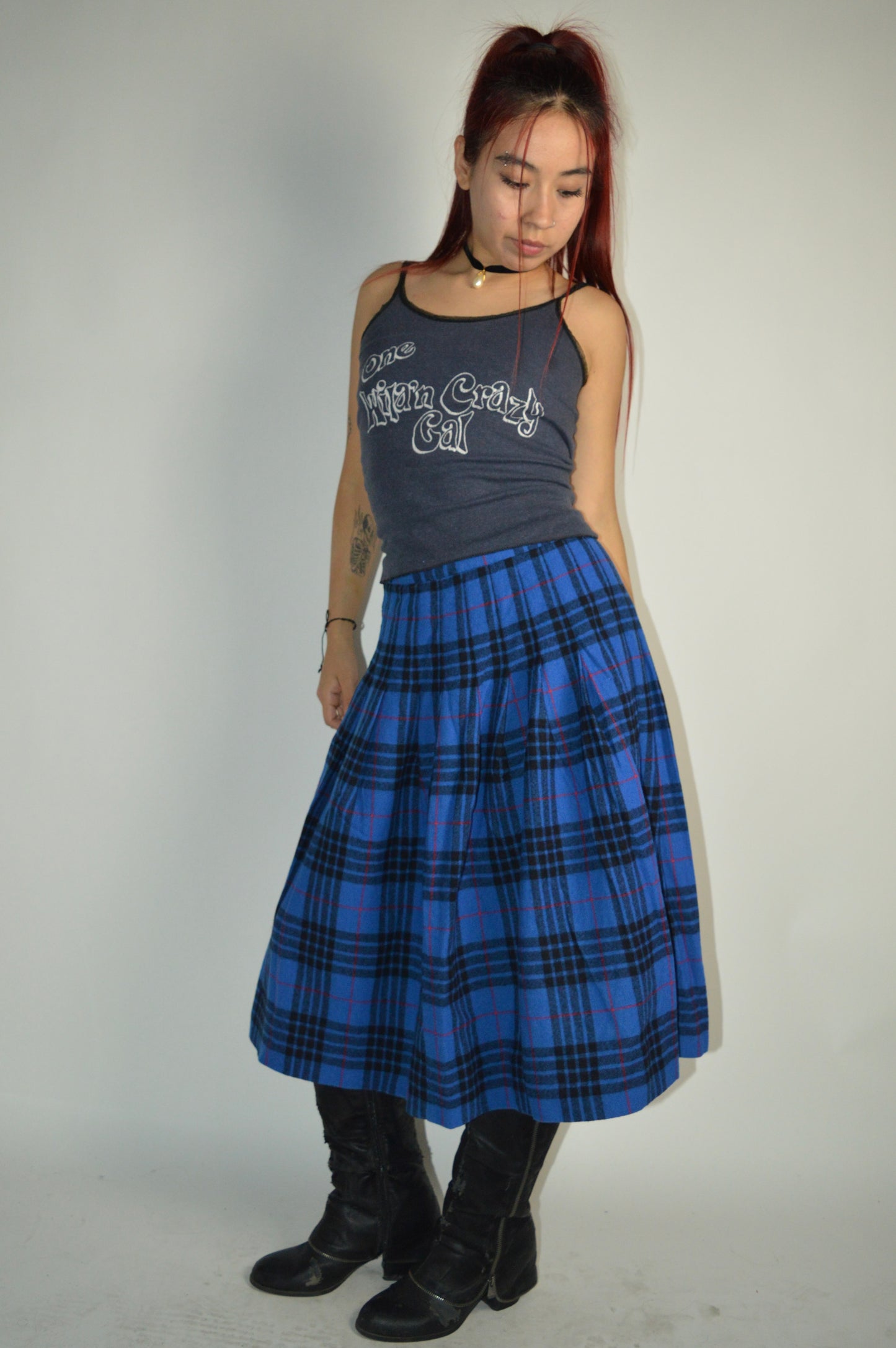 Vintage Pendleton Plaid Maxi Skirt