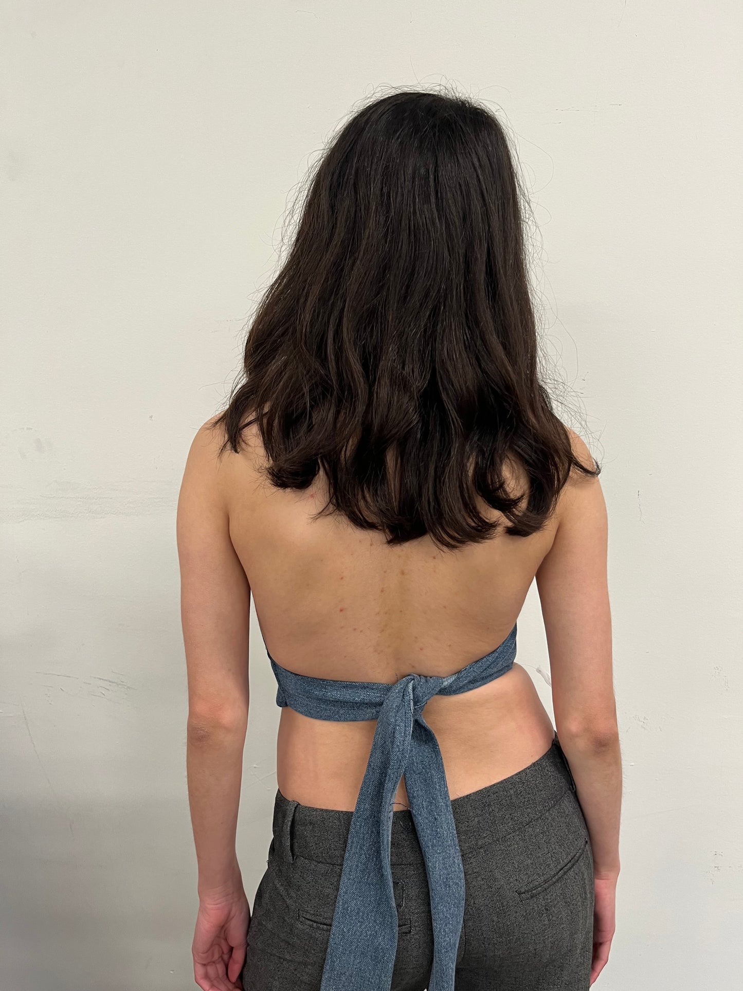 Reconstructed Levi’s Denim Halter Top