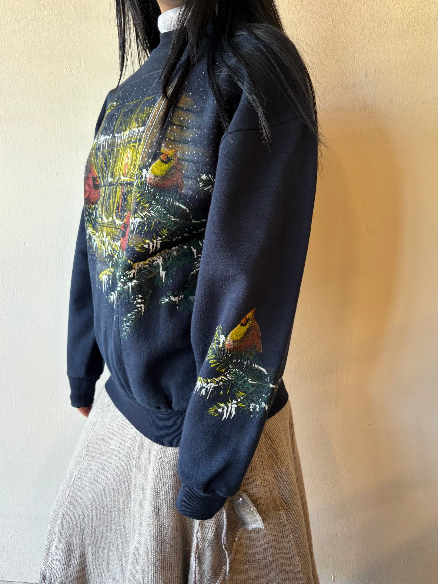 Vintage Cardinals Winter Crewneck