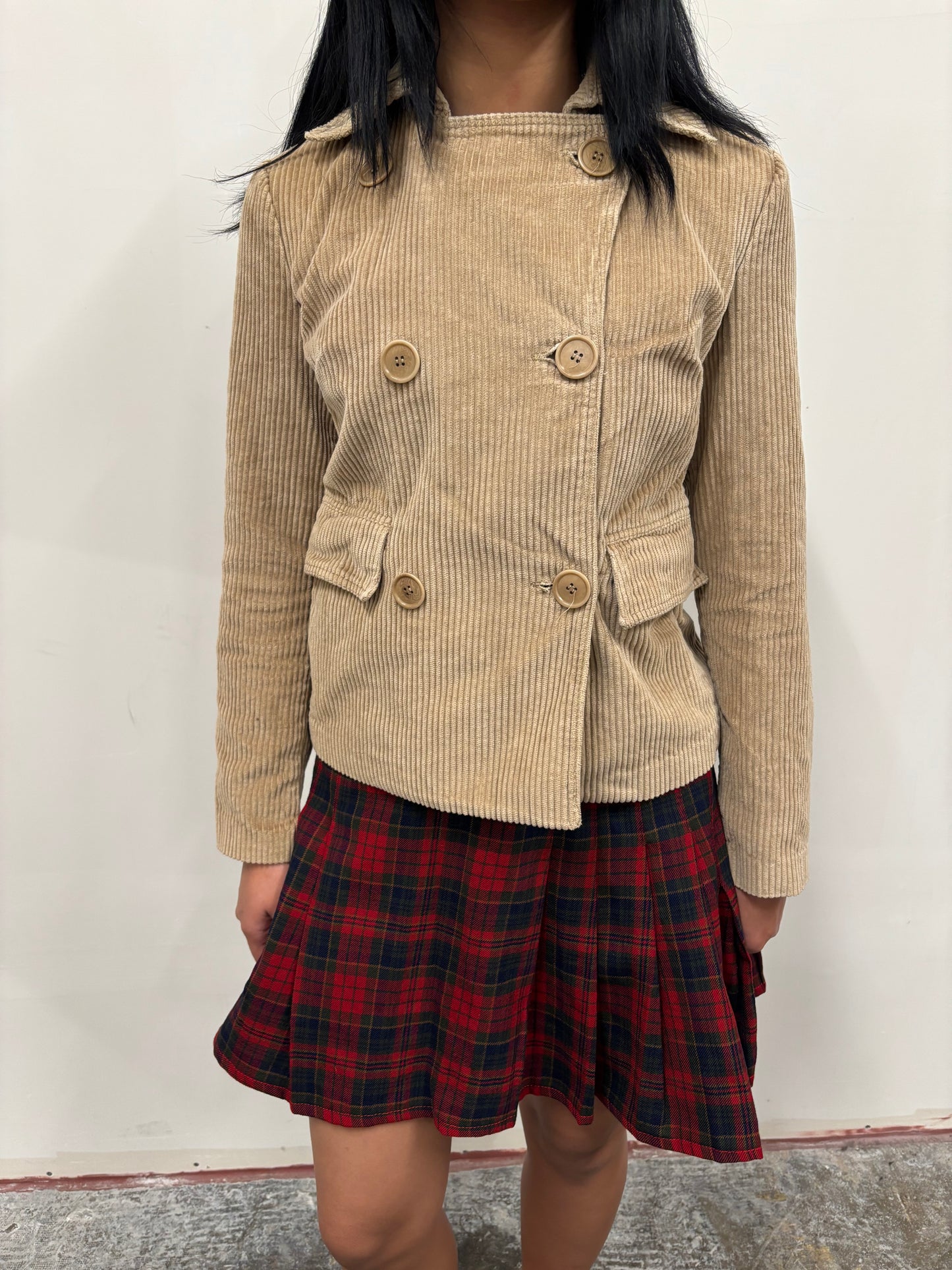 Corduroy Button Up Coat