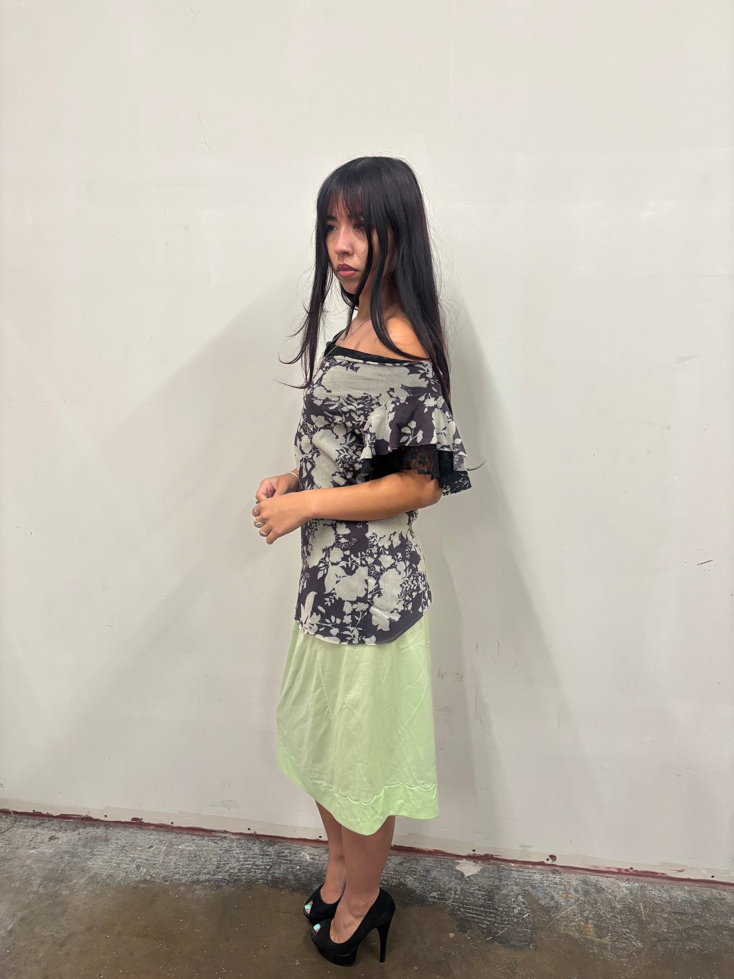 Worthington Sheer Floral Top