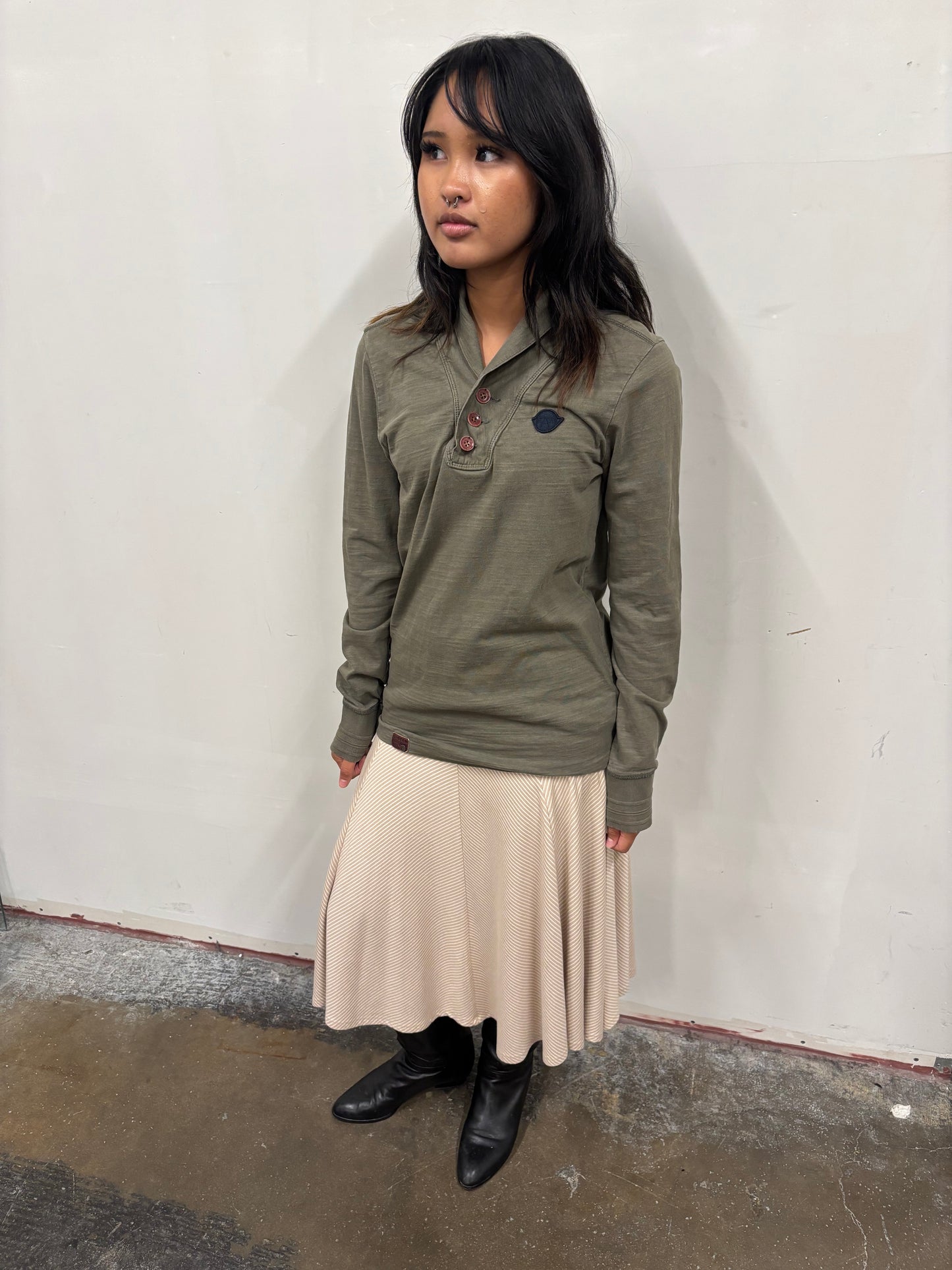 Vintage RAW Half Button Shirt