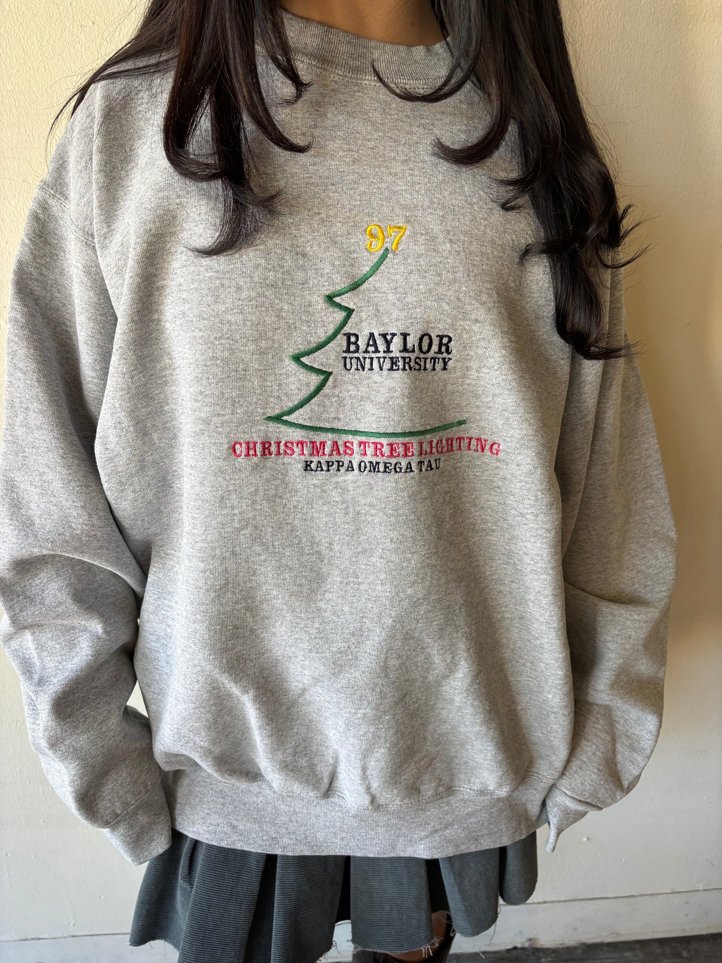 Vintage Baylor University Christmas Crewneck