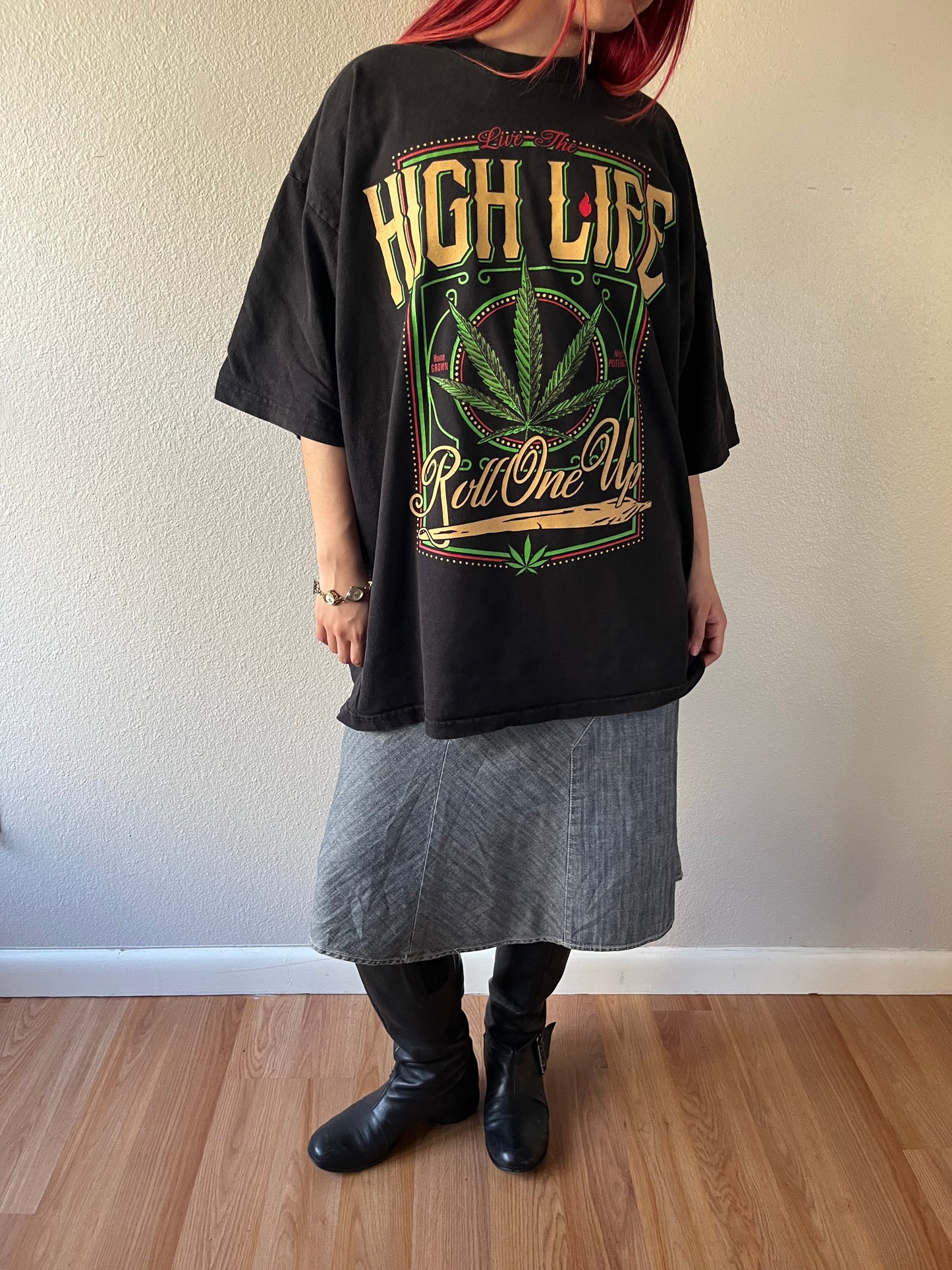 Vintage High Life Roll One Up Weed Shirt