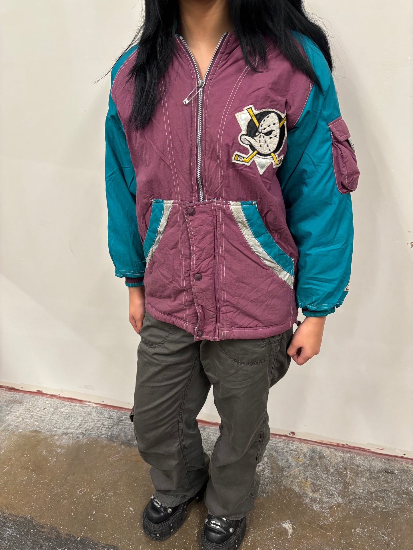 Vintage Mighty Duck Puffer Jacket