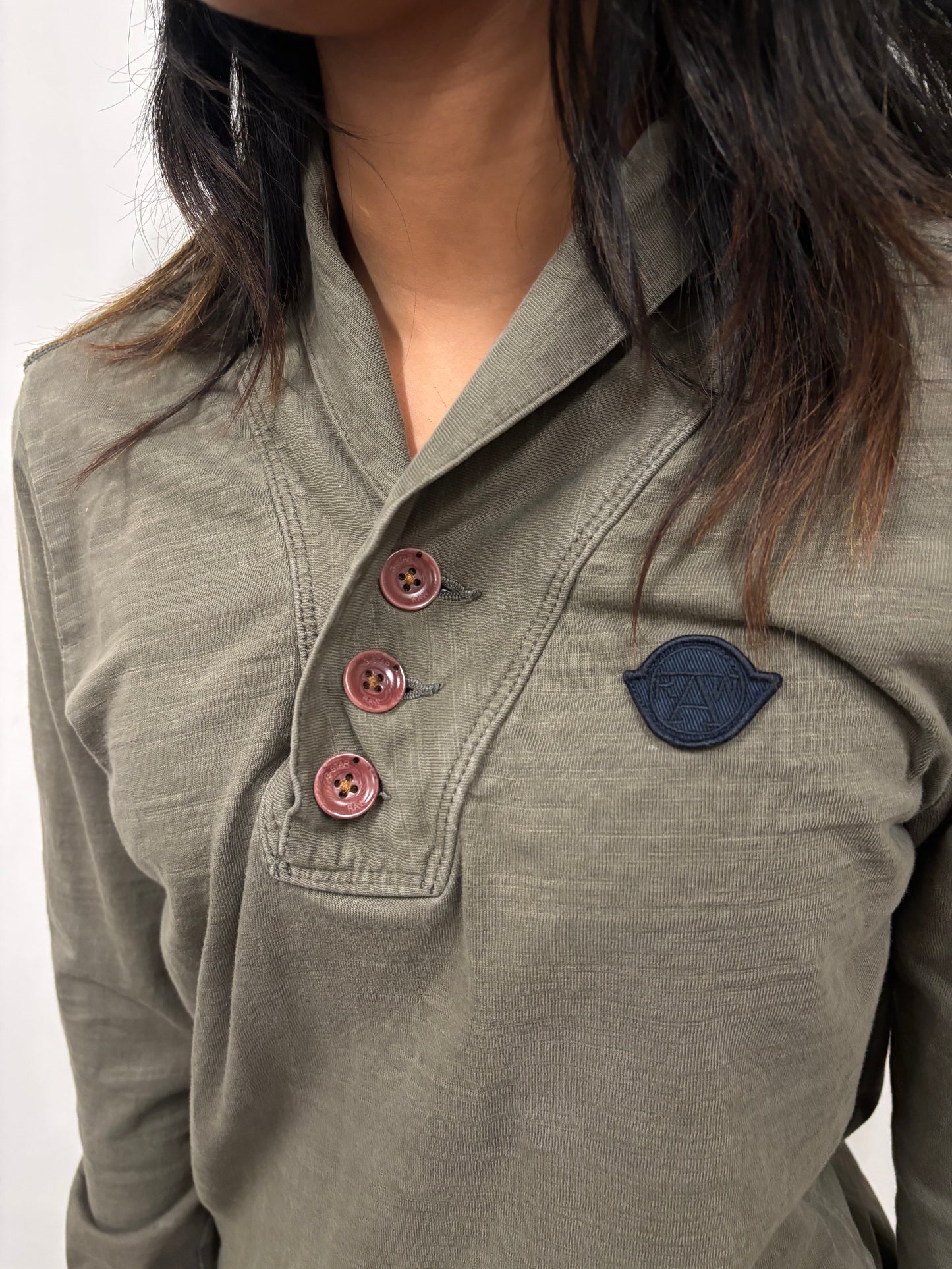 Vintage RAW Half Button Shirt