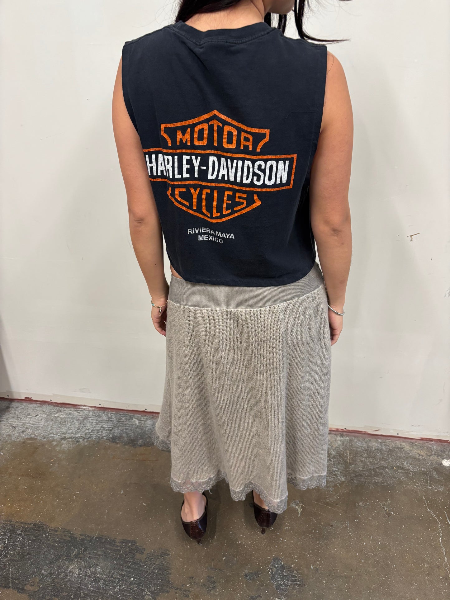 Reworked Harley Davidson Crop
