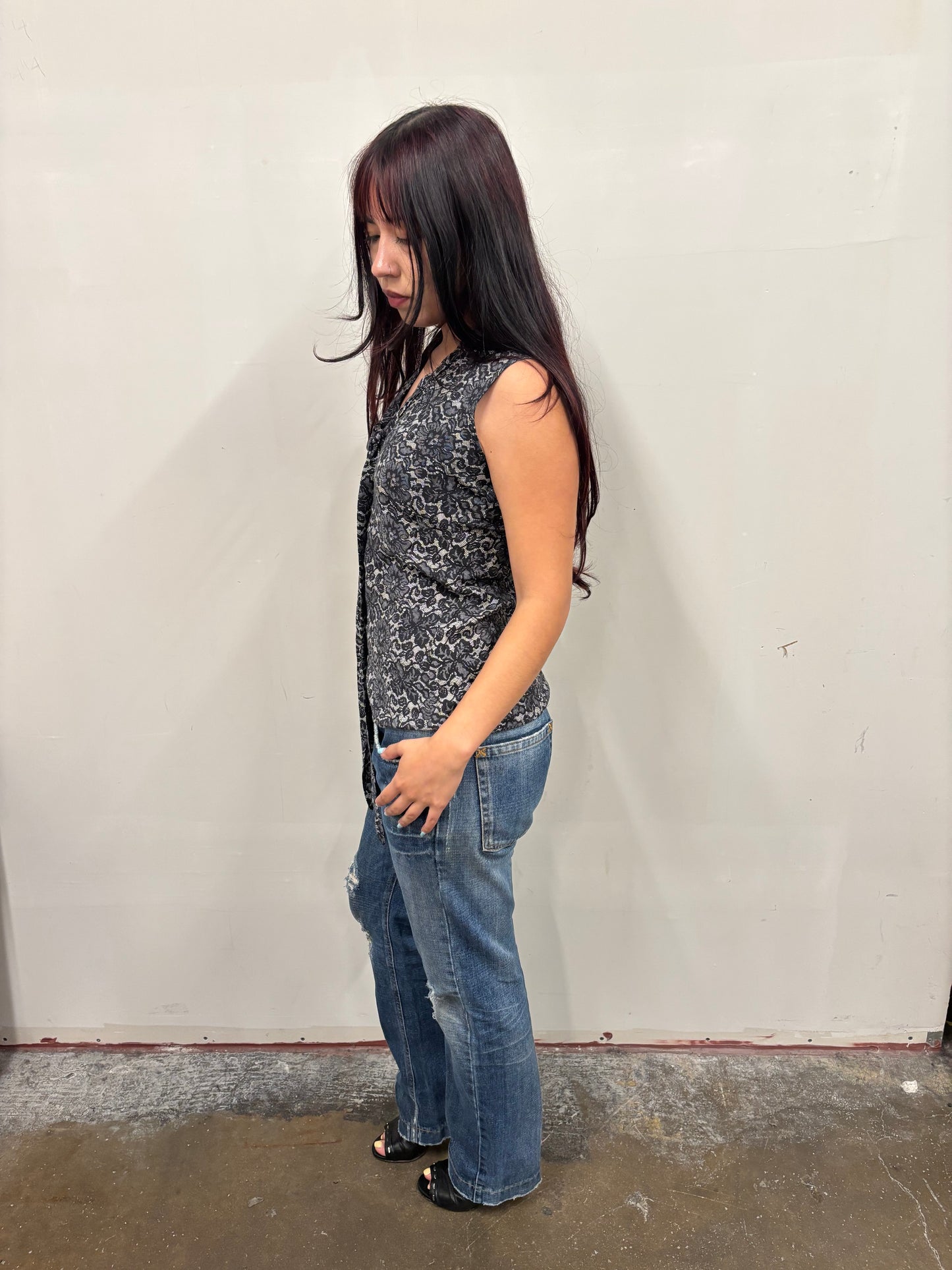 Ellen Tracy Floral Print Top
