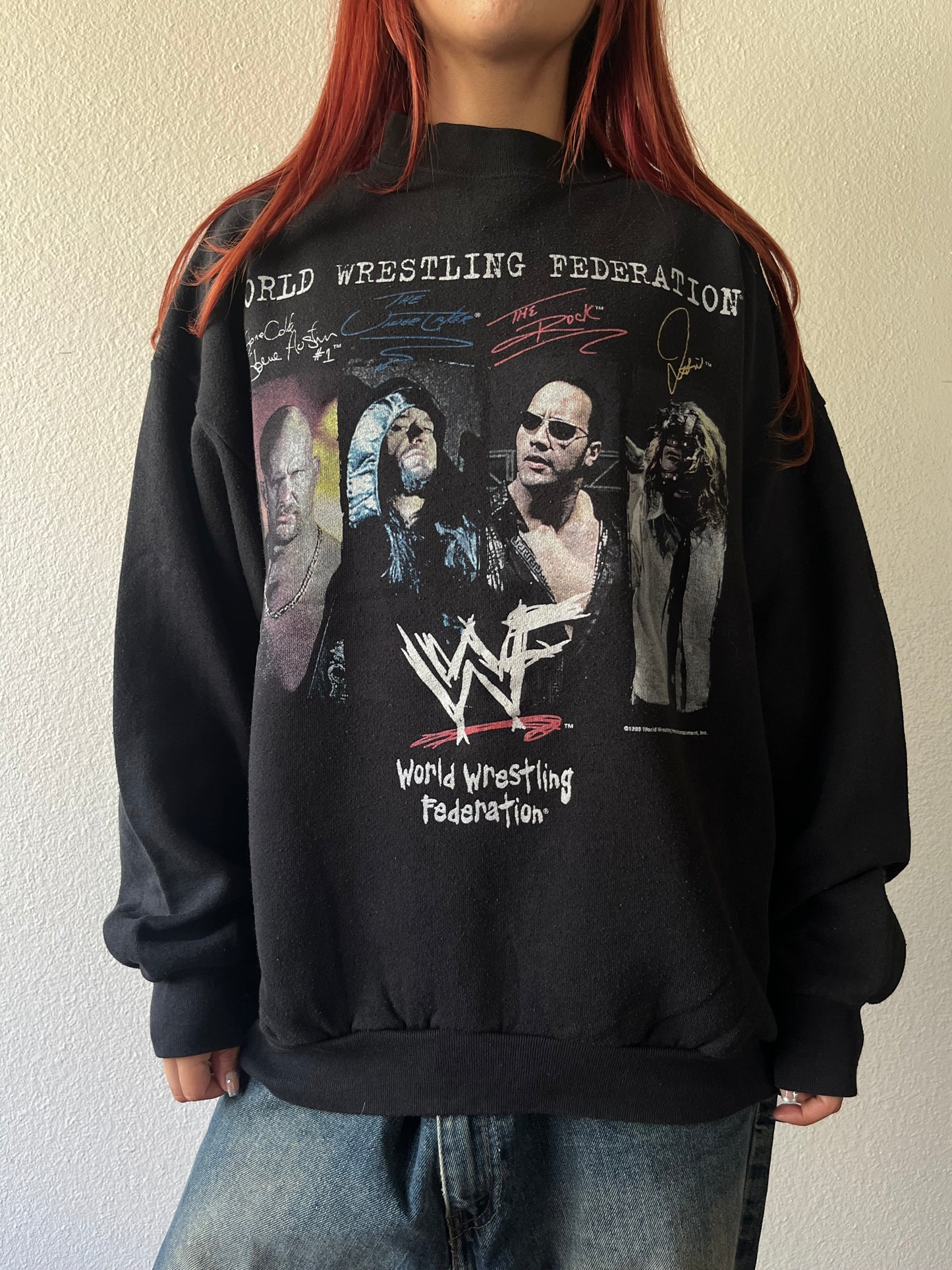 Vintage WWF Wrestling Stone Cold Crewneck