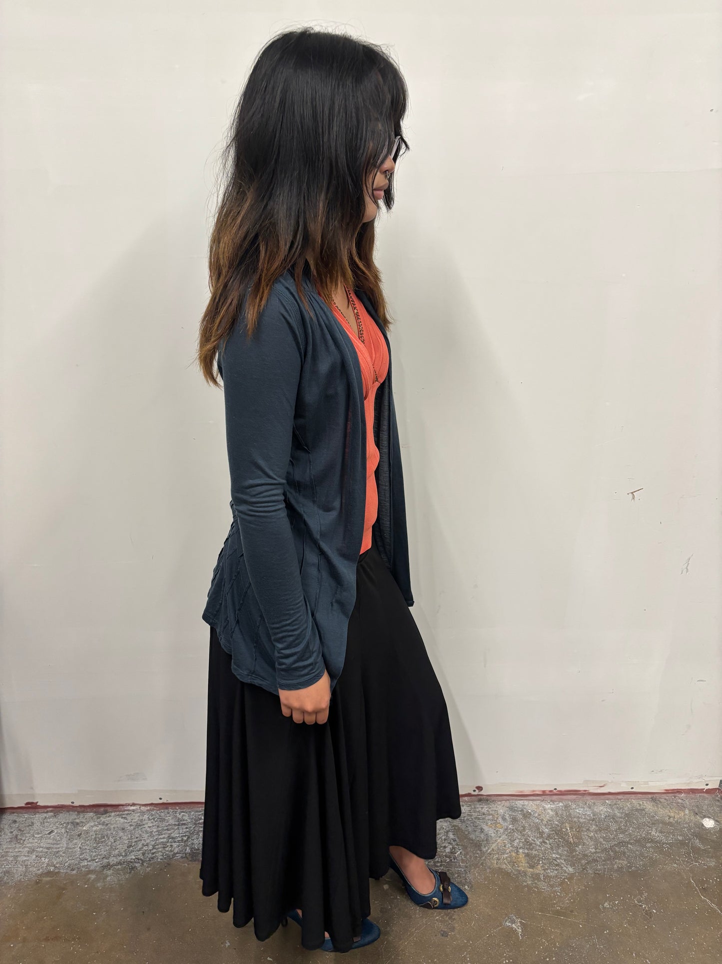Deletta Navy Blue Cardigan