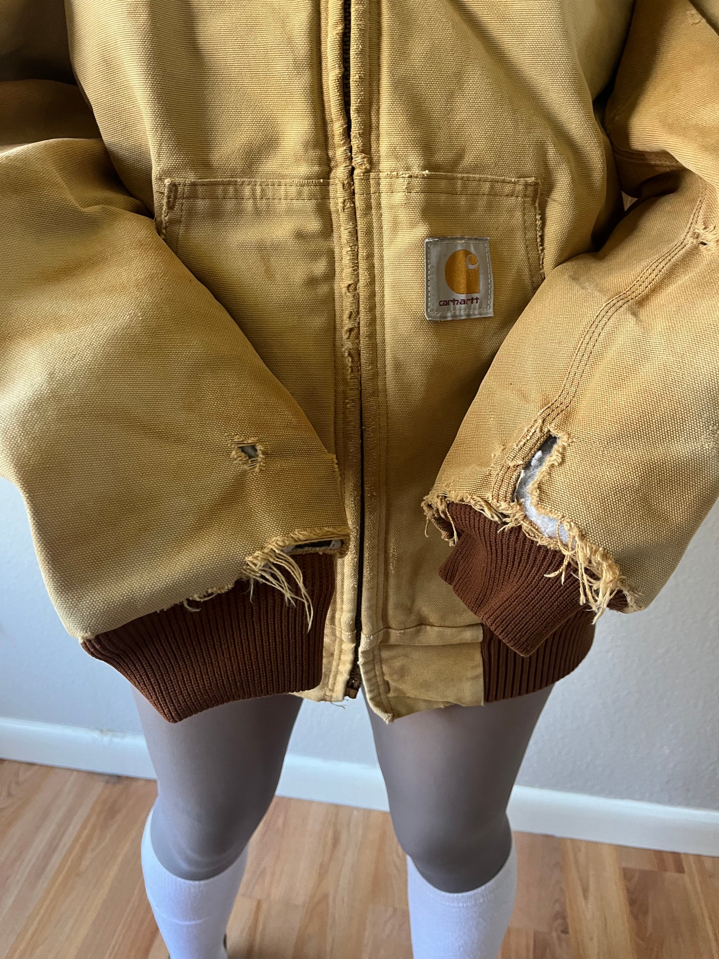 Vintage Faded Carhartt Workwear Jacket