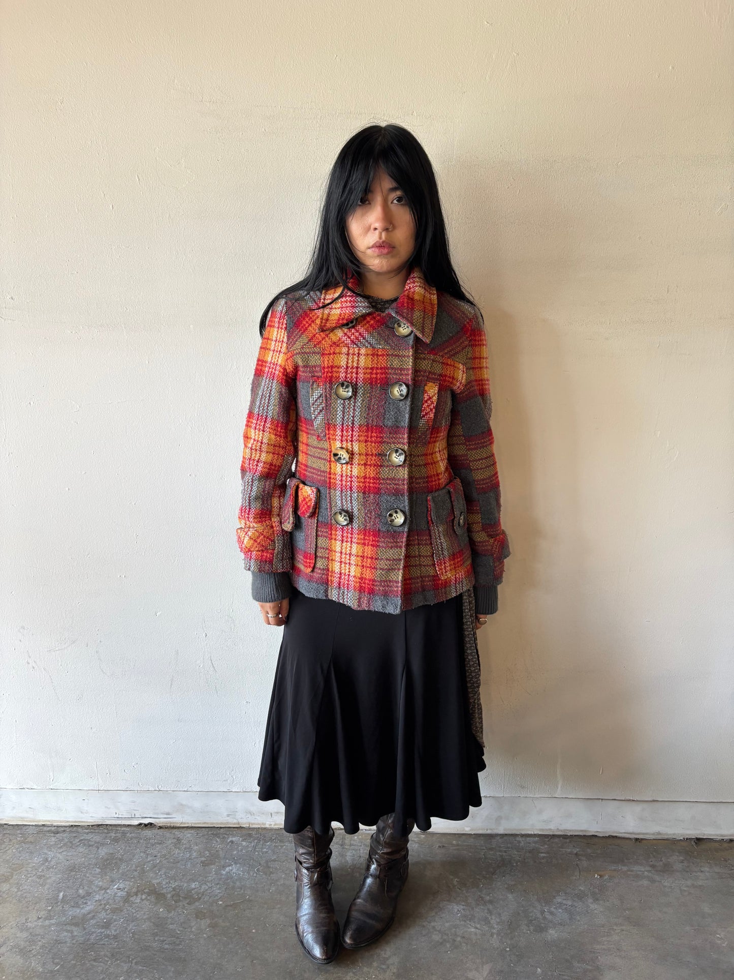Vintage Plaid Doll House Coat