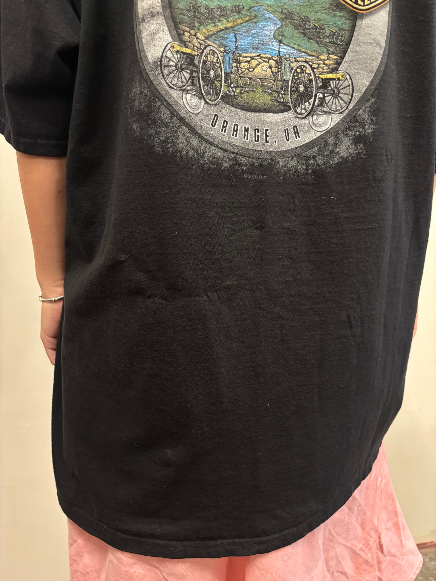 Vintage Harley Davidson Orange Shirt