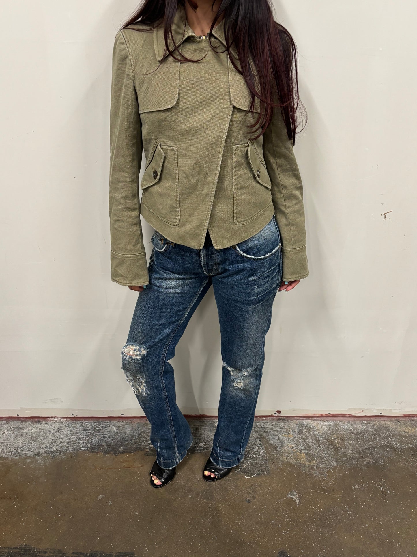 Ann Taylor Military Green Jacket
