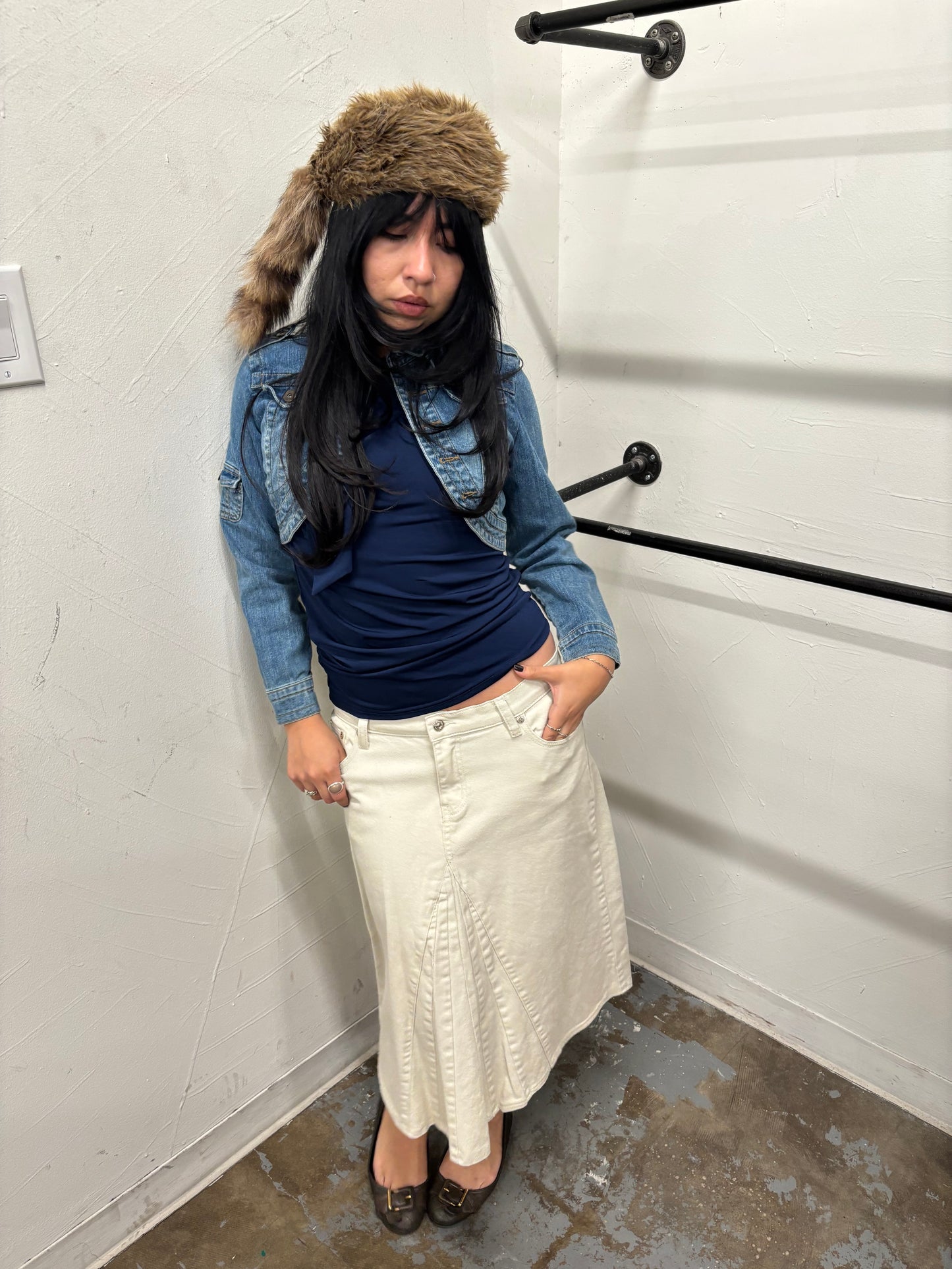 Vintage Paris Blues Denim Cropped Jacket