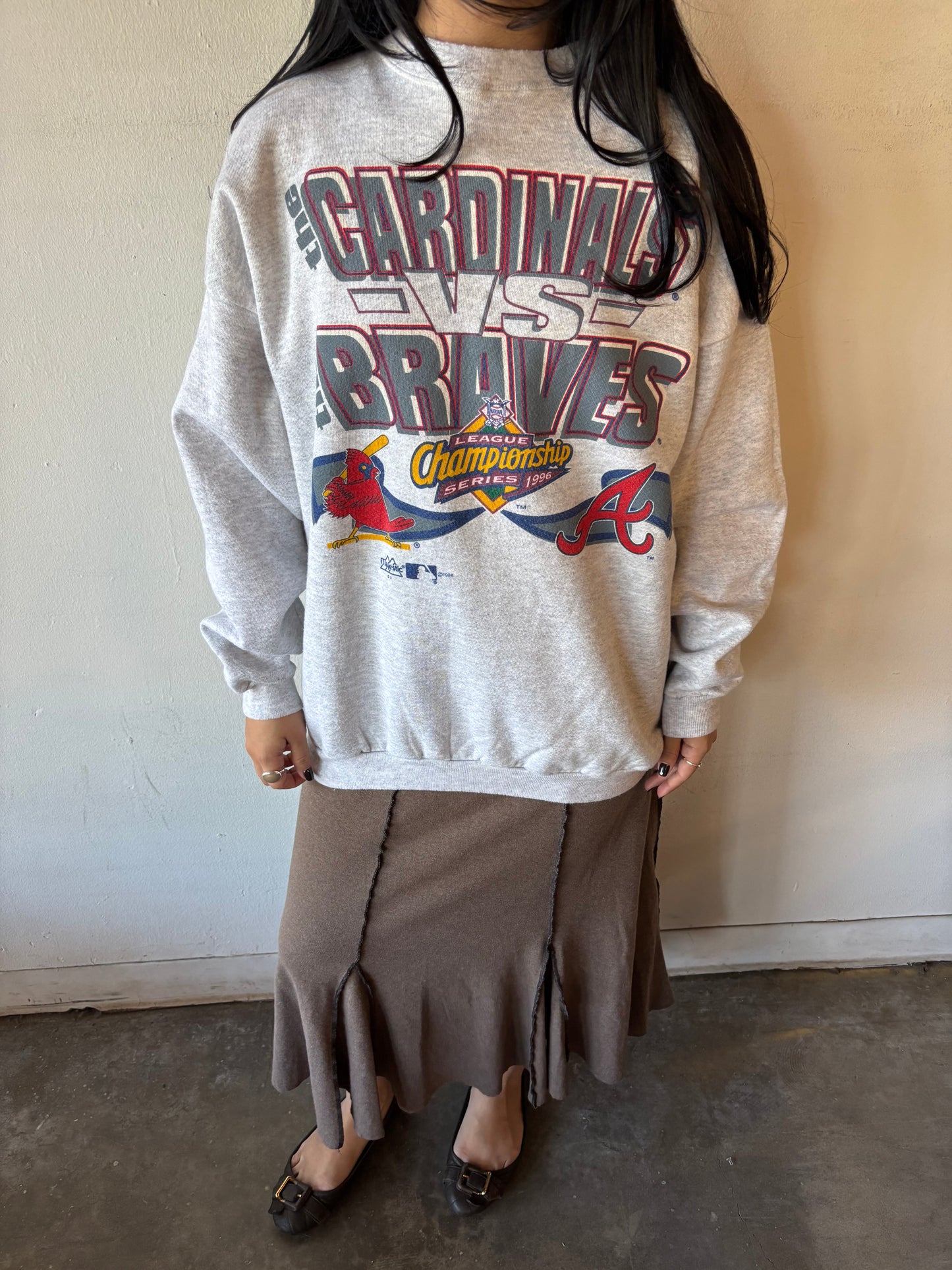Vintage League Championship Series Cardinals VS. Braves Crewneck