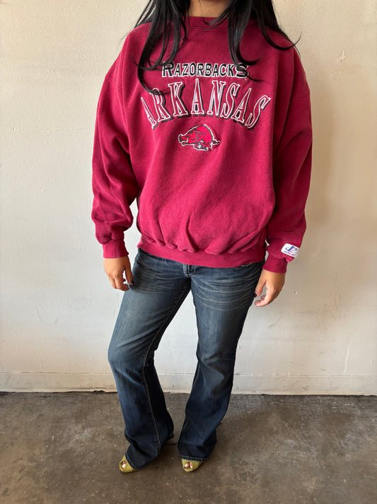Vintage Arkansas Razorbacks Crewneck