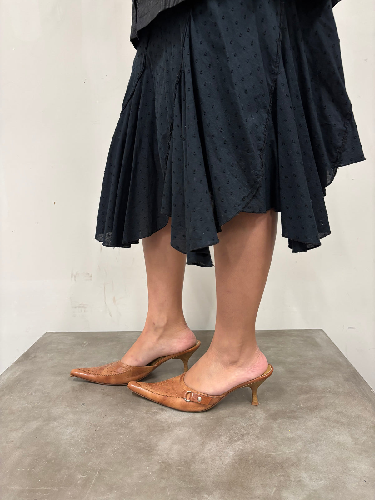 Vintage Eroe Turkey Brown Kitten Heels