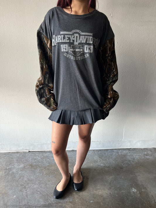 Vintage Harley Davidson Camo Houston Shirt