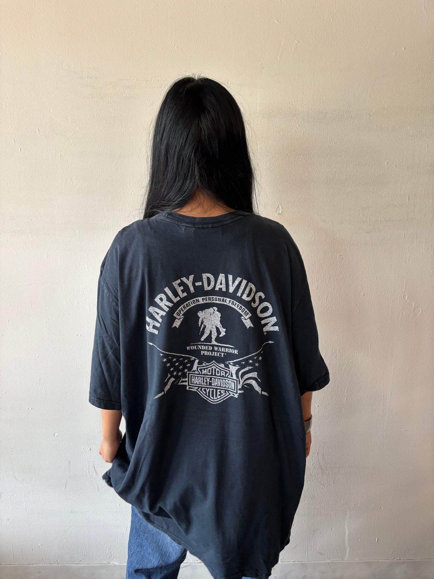 Vintage Harley Davidson Warrior Project Shirt