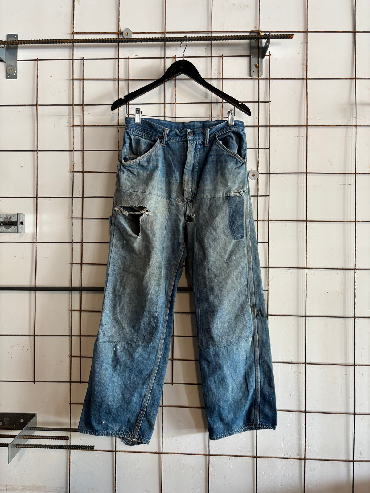 Vintage 1970s Big Mac Distressed Faded Denim Jeans