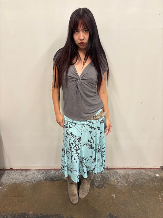H&M Grey Metallic Top