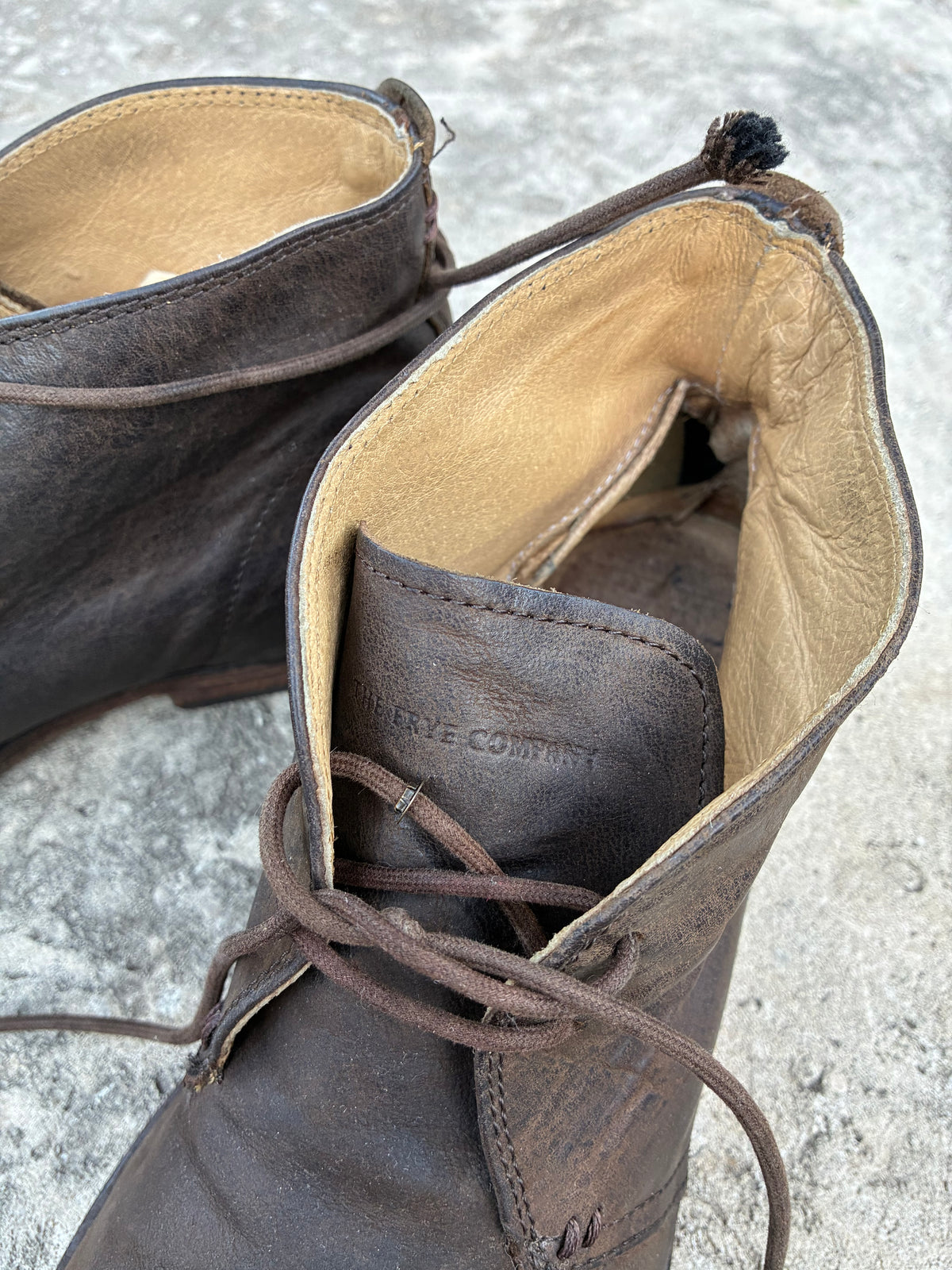 Frye Brown Leather Ankle Boots