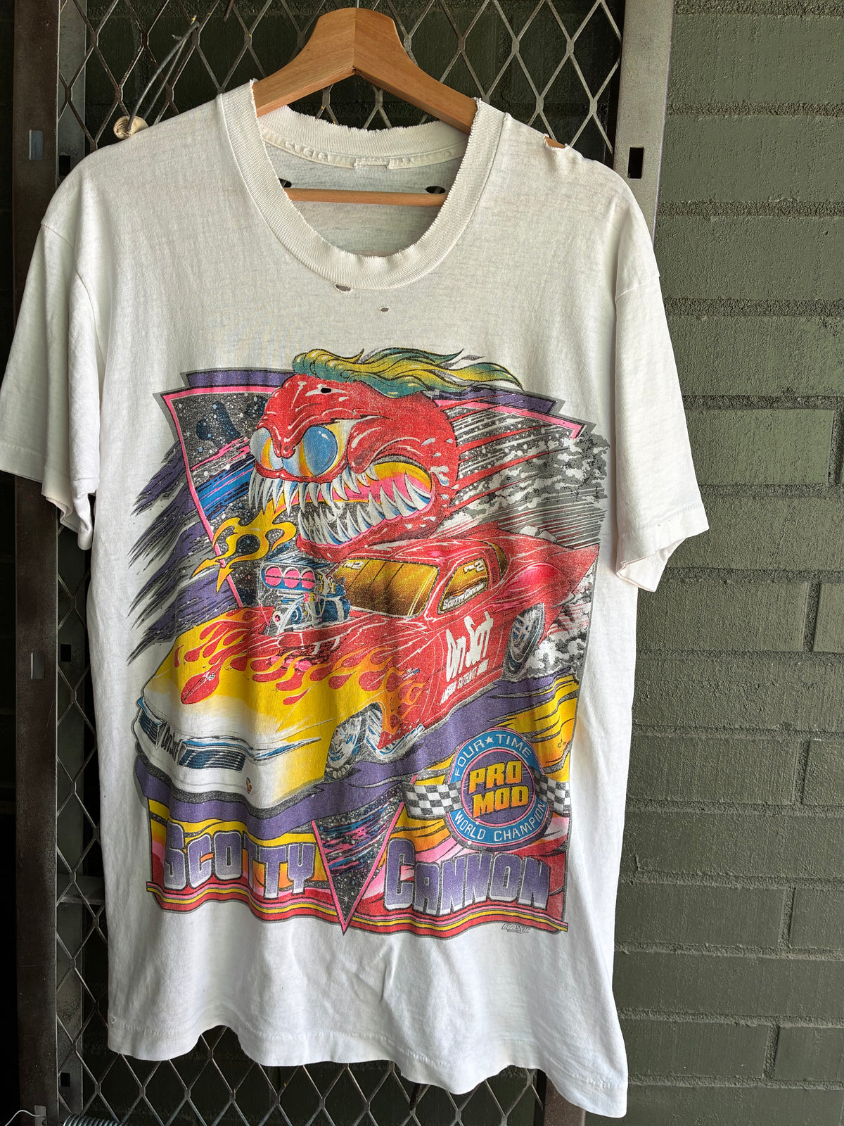 Vintage Scotty Cannon Distressed Racing Tee