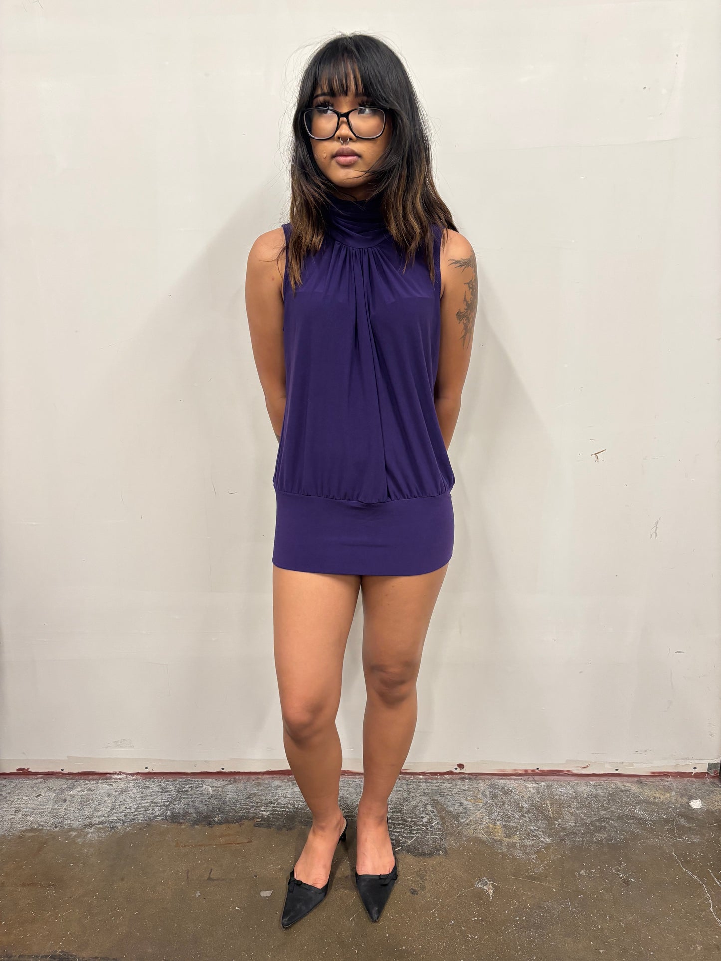Candid Soul Purple Top/Mini Dress
