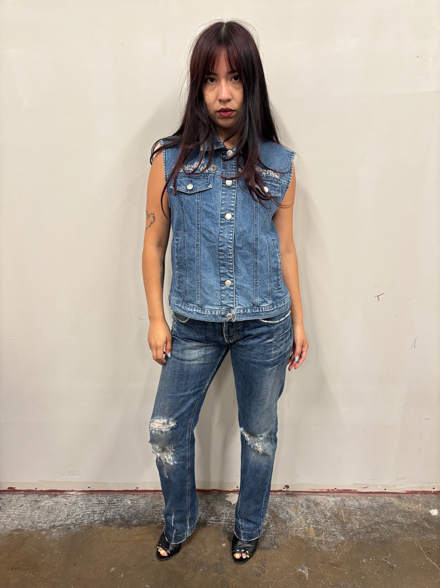 Vintage Pendleton Denim Vest