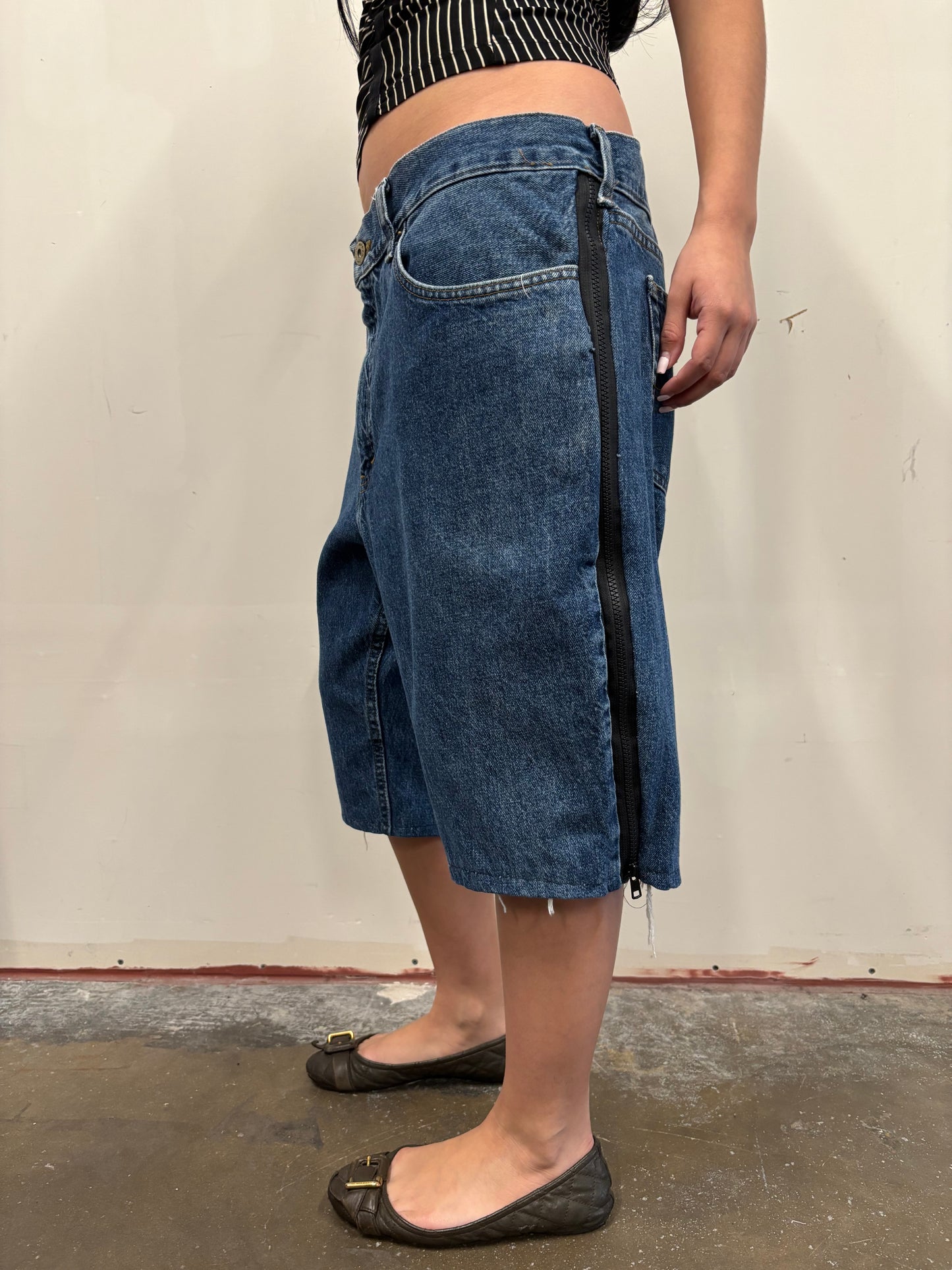 Carhartt Denim Jorts W/ Zipper