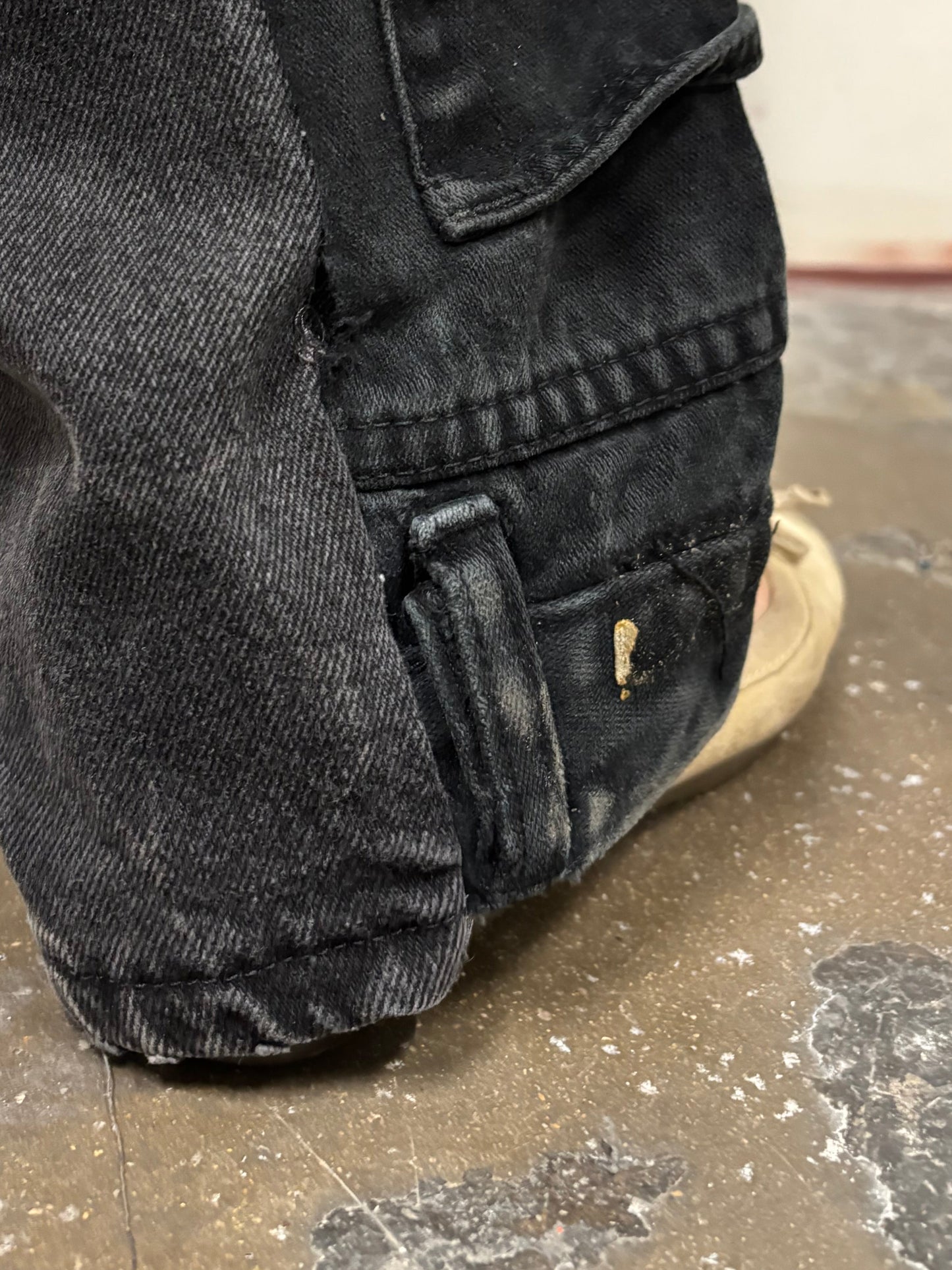 Reworked Wrangler Split Jeans