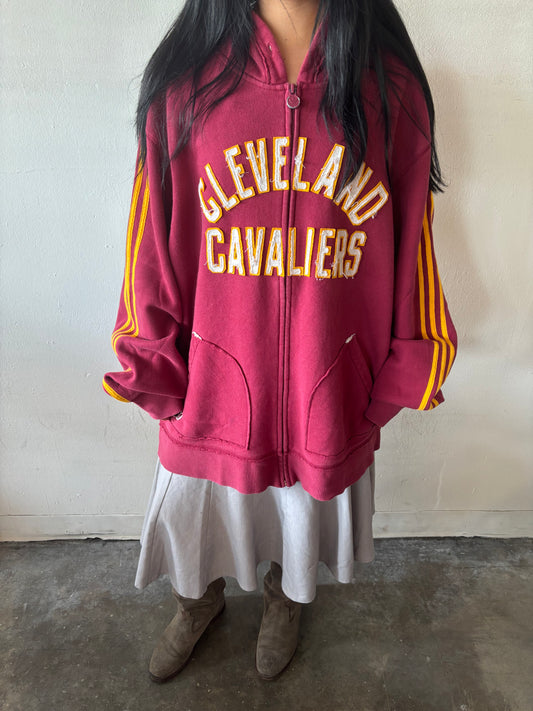 Vintage Cleveland Cavaliers Zip Up Hoodie