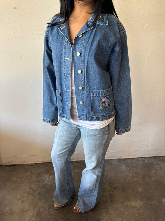 Vintage Winnie The Pooh Denim Jacket